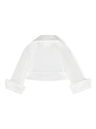 Giacca per neonata Colorichiari bianca con bordo a contrasto FN8176613232 15 COLORICHIARI KIDS 