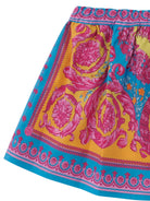 Gonna per neonata Versace Kids multicolor con stampa grafica 10230781A17053 5PF70 VERSACE KIDS 