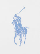 Pigiama per bambino Polo Ralph Lauren Kids bianco e azzurro con stampa Polo Pony P0141 BCS Ralph Lauren kids 