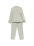 Completo per bambino Colorichiari verde con motivo gessato (5 pezzi) MJ508359 4952 35 COLORICHIARI KIDS 