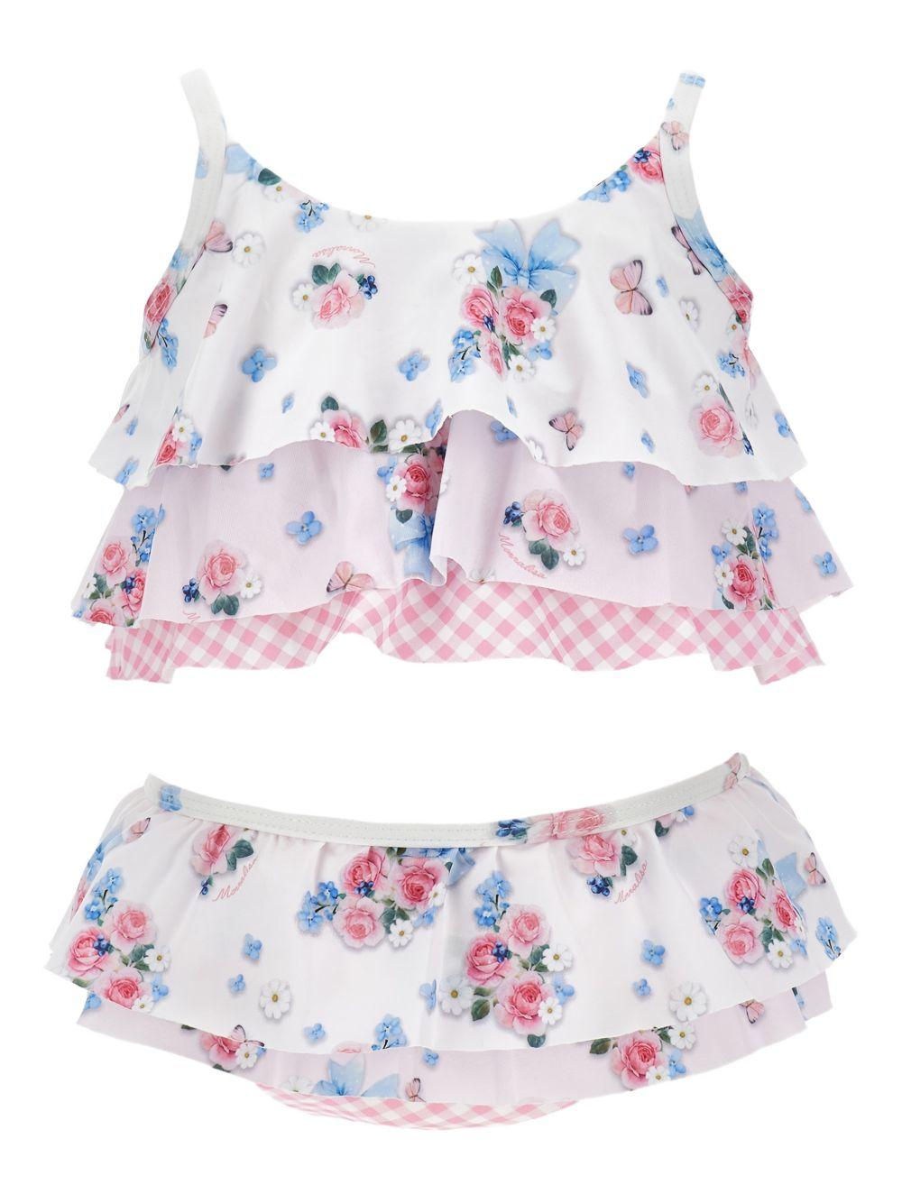 Bikini per neonata Monnalisa multicolore con motivo a fiori 39G022 7053 9990 MONNALISA KIDS 