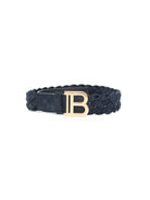 Cintura per bambina Balmain Kids blu navy con fibbia BY0Q61 Z3831 617 BALMAIN KIDS 