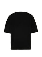 T-shirt per bambino Palma Angeks Kids nera con stampa grafica PBAA002S26JER003 110 PALM ANGELS KIDS 