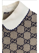 Abito per bambina Gucci Kids beige con stampa logo all-over 798380XWA2M 9118 GUCCI KIDS 