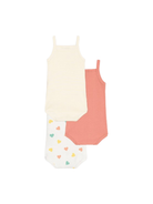 Set di tre body per neonati Petit Bateau multicolore senza maniche A0CXM 00 PETIT BATEAU KIDS 