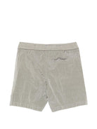 Costume da bagno per bambino Stone Island Junior grigio con toppa con logo L1S16B100001S0043 V0061 STONE ISLAND KIDS 