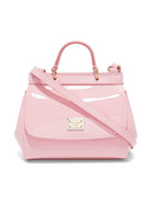 Borsa tote Sicily mini per bambina Dolce & Gabbana Kids rosa in vernice EB0003 A1067 80416 DOLCE & GABBANA KIDS 