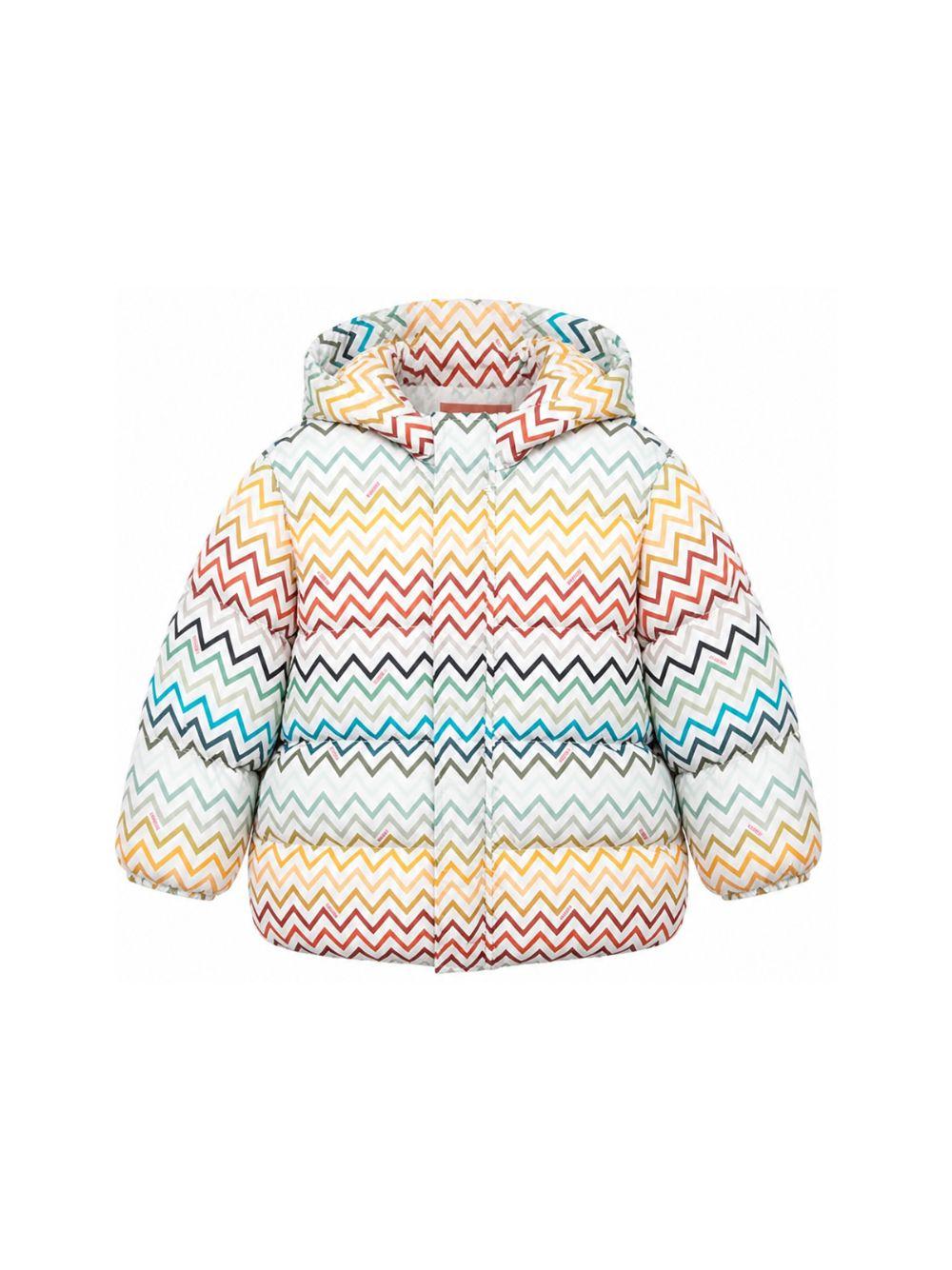 Piumino per bambino Missoni Kids multicolore con stampa a zigzag MZ2H17 N0442 960MC MISSONI KIDS 