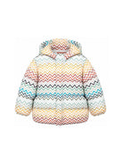 Piumino per bambino Missoni Kids multicolore con stampa a zigzag MZ2H17 N0442 960MC MISSONI KIDS 