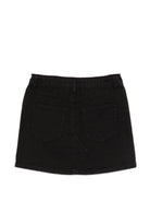 Gonna per bambina Moschino Kids nera con logo sul davanti HBJ03MLSC00 60100 MOSCHINO KIDS 
