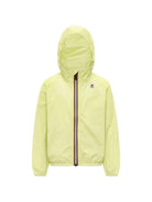 Giacca P. Le Vrai Claude 4.0 per bambini K Way Kids verde lime con cappuccio K61336W W0Z K-WAY KIDS 