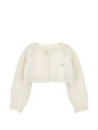 Cardigan per neonata Monnalisa Kids bianco con dettaglio con fiocco 73H801 8060 0001 MONNALISA KIDS 