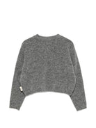Maglione per bambino Douuod Kids grigio con patch con logo sul lato DZ9A00 W0229 809 DOUUOD KIDS 