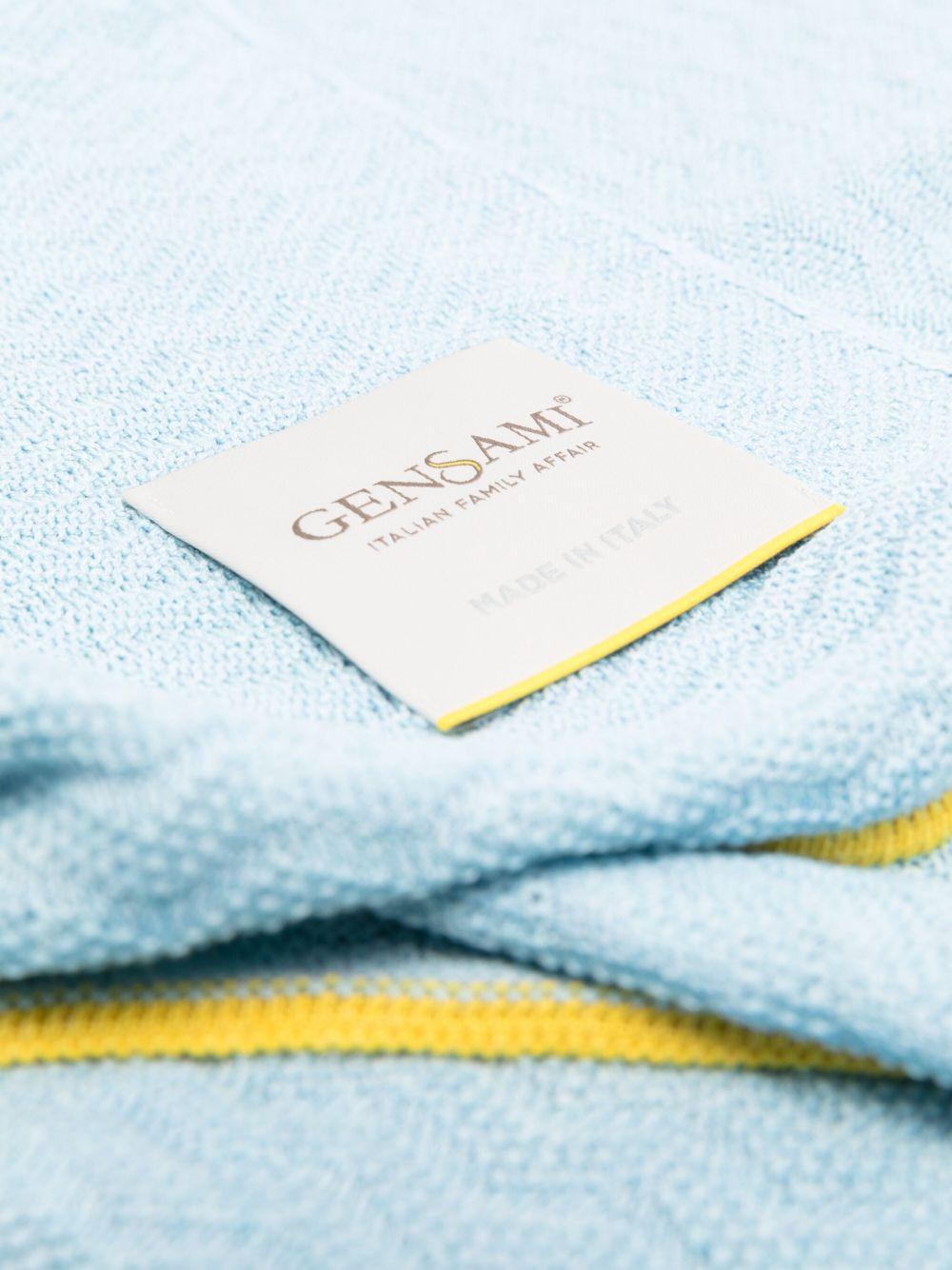Coperta per neonato Gensami Kids azzurro con design intrecciato COP01-B-ONDA BLUE SKY GENSAMI KIDS 