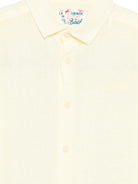 Camicia Agnes per bambino MC2 Saint Barth Kids gialla con ricamo AGN0001 00556L MC2 ST. BARTH KIDS 
