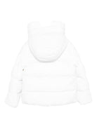 Giacca imbottita per bambina Save The Duck Kids bianco con collo a imbuto P32517G LEAF21 00000 SAVE THE DUCK KIDS 