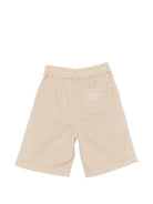 Shorts Peleppe per bambino Golden Goose Kids beige con coulisse in vita GKP02680P002464 60134 GOLDEN GOOSE KIDS 