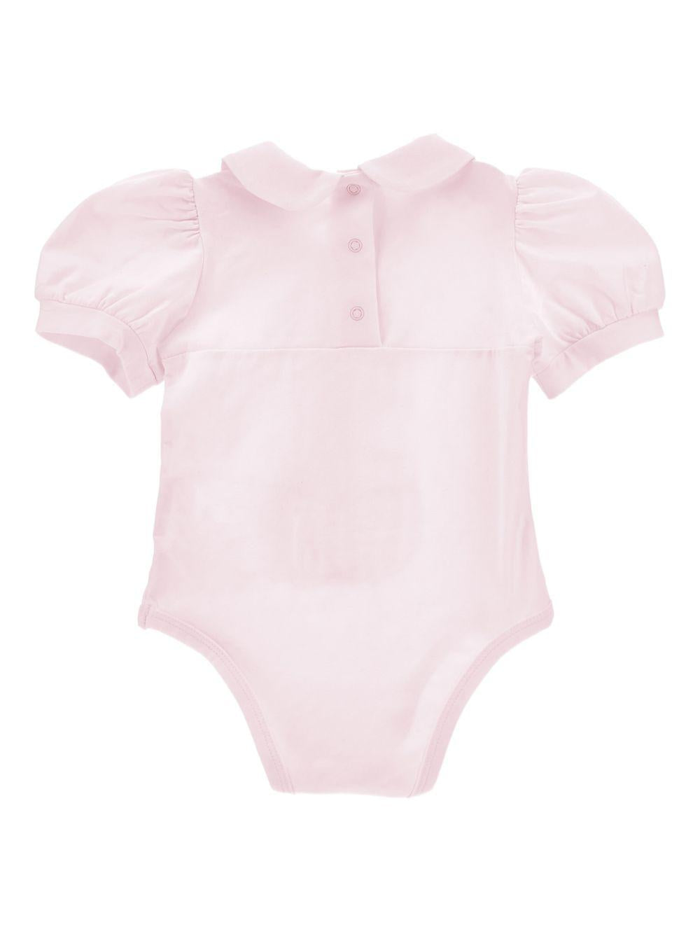 Body per neonata Monnalisa rosa con dettaglio ruches 37G300 7001 0090 MONNALISA KIDS 
