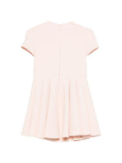 Abito per bambina Elisabetta Franchi La Mia Bambina rosa con logo sul davanti EFAB6660GA022 C036 ElISABETTA FRANCHI KIDS 