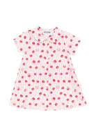 Abito per neonata Moschino Kids rosa con stampa ciliegie all-over MDV0D8LLB66 83658 MOSCHINO KIDS 