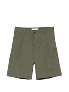 Shorts per bambino Paolo Pecora Kids verde con zip PP4230 OLIVA PAOLO PECORA KIDS 