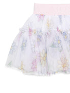 Gonna per neonata Monnalisa bianco a fiori 31E702 5664 0099 MONNALISA 