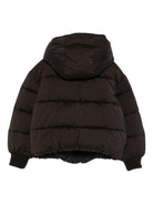 Giubbino trapuntato per bambina Monnalisa nero con cappuccio 17F103 6022 0050 MONNALISA 