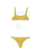 Bikini per donna MC2 Saint Barth verde con lavorazione all'uncinetto NAO0014 09078L MC2 ST. BARTH 