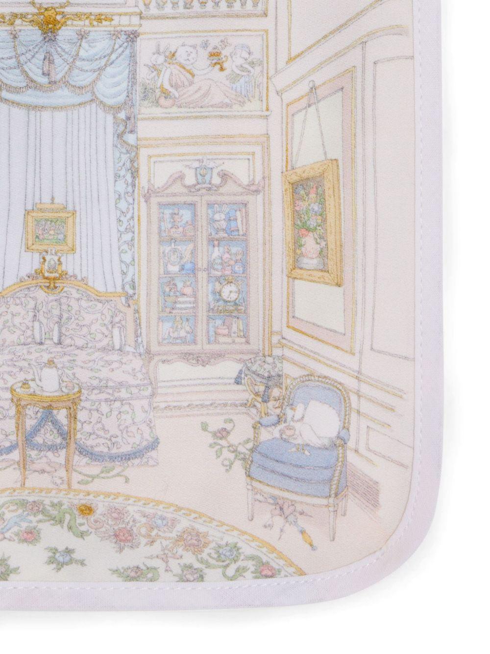 Bavaglino per neonati Atelier Choux bianco con stampa BI-CS-FRB E-U ATELIER CHOUX PARIS KIDS 