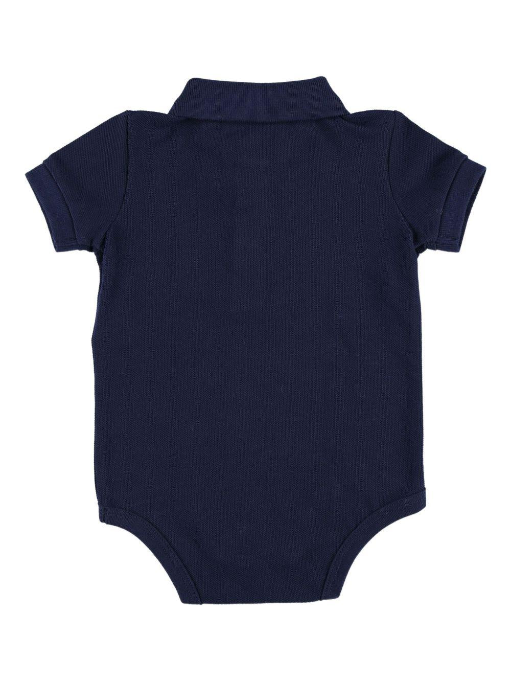 Set body e bavaglino per neonato Polo Ralph Lauren Kids blu con logo ricamato 320981612 001 Ralph Lauren kids 