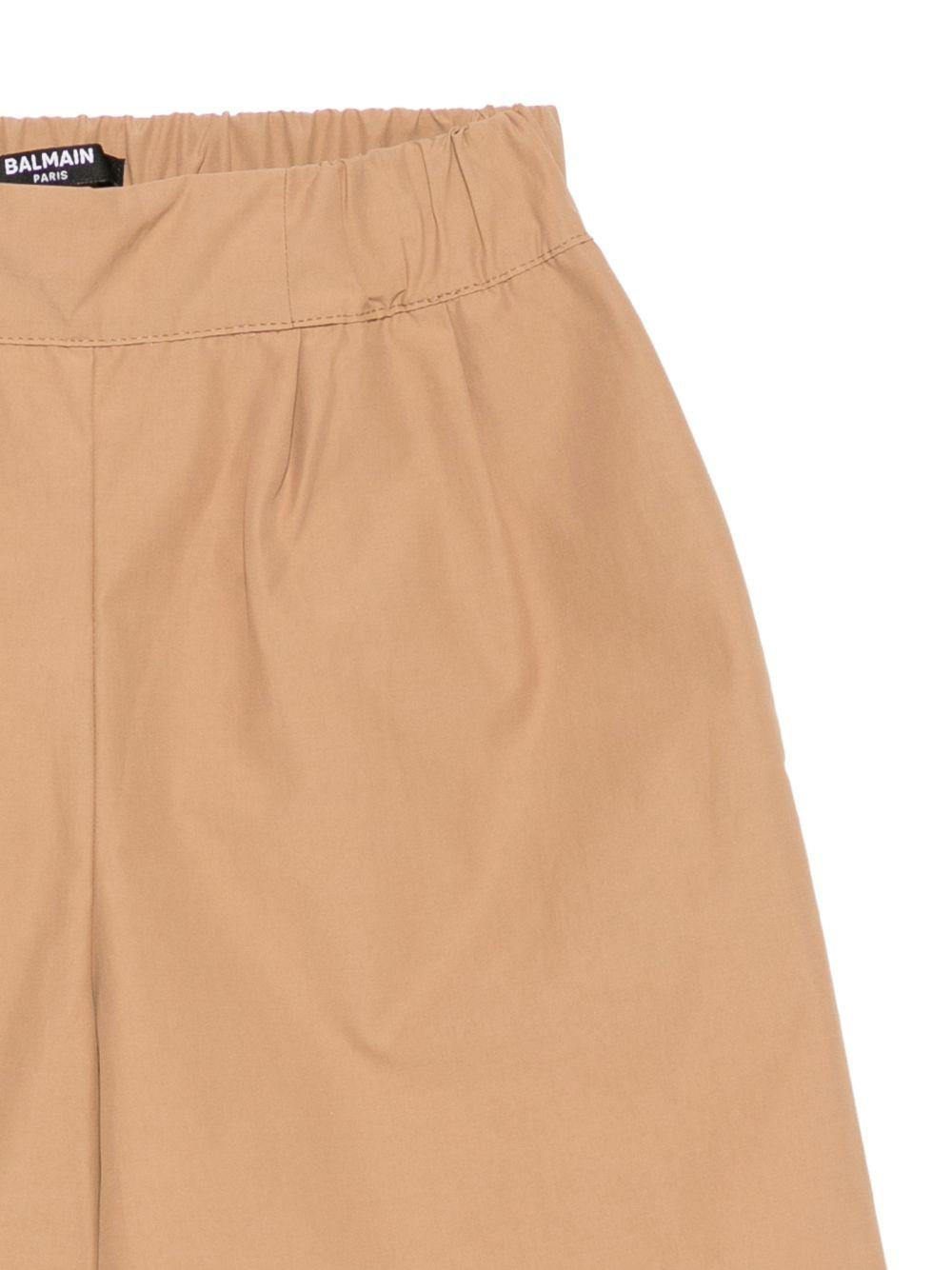 Shorts per bambino Balmain Kids beige con vita elasticizzata BY6R89 B0094 116 BALMAIN KIDS 