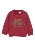 Felpa per neonati Etro Kids rossa con ricamo Pegaso e chiusura con bottoni GX4510 Z3333 416 ETRO KIDS 