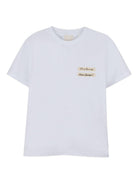 T-shirt per bambina Givenchy Kids bianca con logo sul davanti H30959 10P GIVENCHY KIDS 