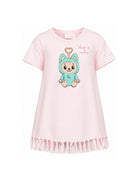 T-shirt per bambina MC2 Saint Barth Kids rosa con stampa grafica ABY0001 00960L MC2 ST. BARTH KIDS 