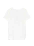 T-shirt per bambino Roberto Cavalli Kids bianca con stampa logo sul davanti CBP26132TS WHITE ROBERTO CAVALLI KIDS 