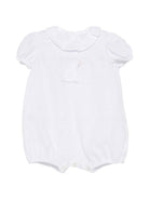 Tutina per neonati Il Gufo bianca con colletto a balze P26GPQ0005L0002 010 IL GUFO 