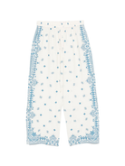 Pantaloni per donna MC2 Saint Barth Ikaria bianco con stampa grafica all-over IKA0001 05480H MC2 ST. BARTH 