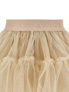 Gonna per bambina Monnalisa Kids beige con trama in tulle 17HGON T9945 0003 MONNALISA KIDS 