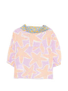 Camicia per bambina Stella McCartney Kids multicolore con stampa stelle marine TY5A21 Z3443 539MC STELLA McCARTNEY KIDS 