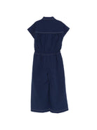 Tuta intera per bambina Bonpoint blu con tasche sul davanti S06GOVW00001 274A BONPOINT KIDS 