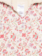 Accappatoio per neonata Louise Misha Kids bianco con stampa a fiori all-over FBI-S26-B0239 CREAM LOUISE MISHA KIDS 