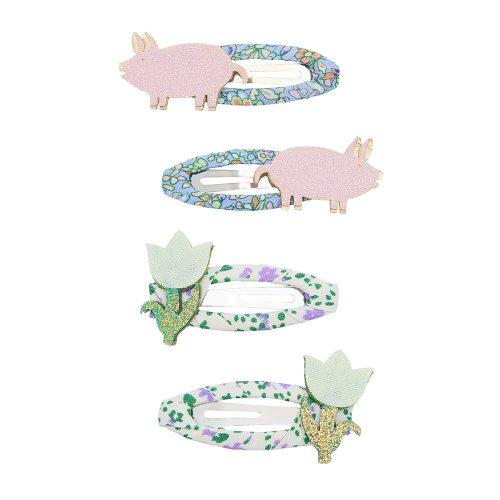 Set di quattro fermagli per bambina Mimi & Lula multicolore con fantasie diverse 182018-23 PENELOPE MIMI & LULA KIDS 