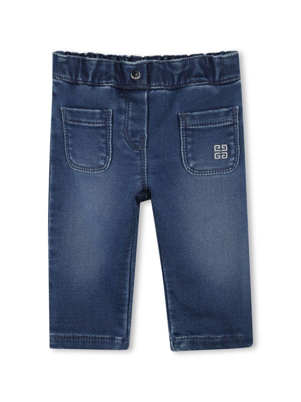 Jeans 4G dritti per neonato Givenchy Kids denim con vita elasticizzata H30834 Z10 GIVENCHY KIDS 