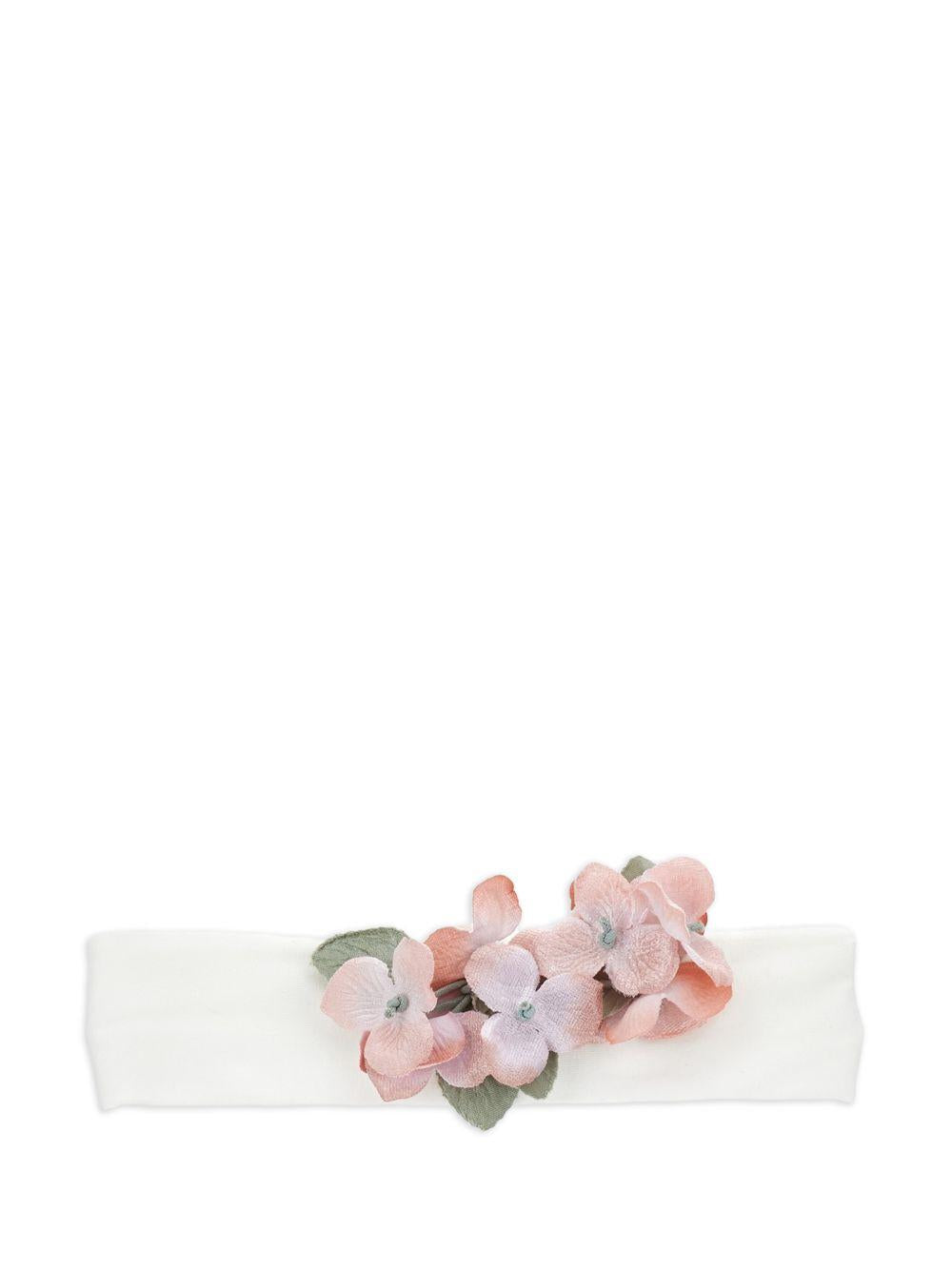Fascia per capelli per neonata Monnalisa Kids bianca con dettaglio fiore 73H000 8201 0001 MONNALISA KIDS 