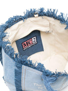 Borsa tote ColetteMC2 Saint Barth blu con design patchwork COL0001 00402L MC2 ST. BARTH KIDS 