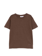 T-shirt per bambino Paolo Pecora Kids marrone con maniche corte PP4222 EBANO PAOLO PECORA KIDS 