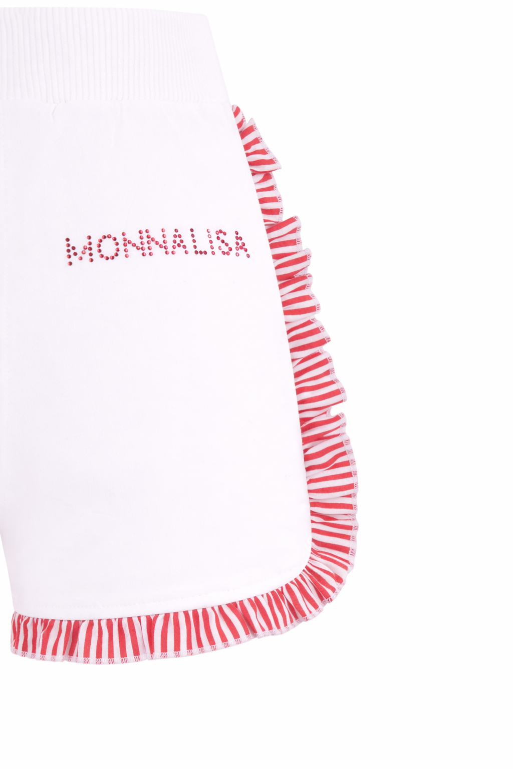 Shorts per bambina Monnalisa bianchi con ruches 19G407 7012 0099 MONNALISA KIDS 