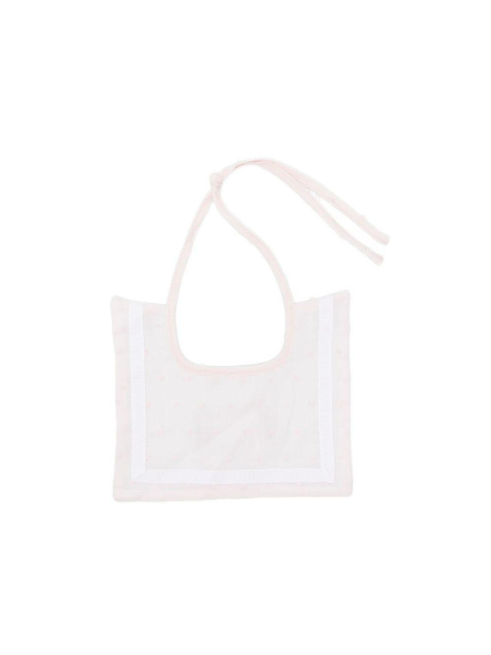 Bavaglino per neonata La Stupenderia rosa con trama plumetis 2TBBV00 U40 LA STUPENDERIA KIDS 