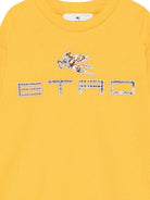 Felpa per bambino Etro Kids gialla con patch con logo GZ4P20 Z3183 216 ETRO KIDS 