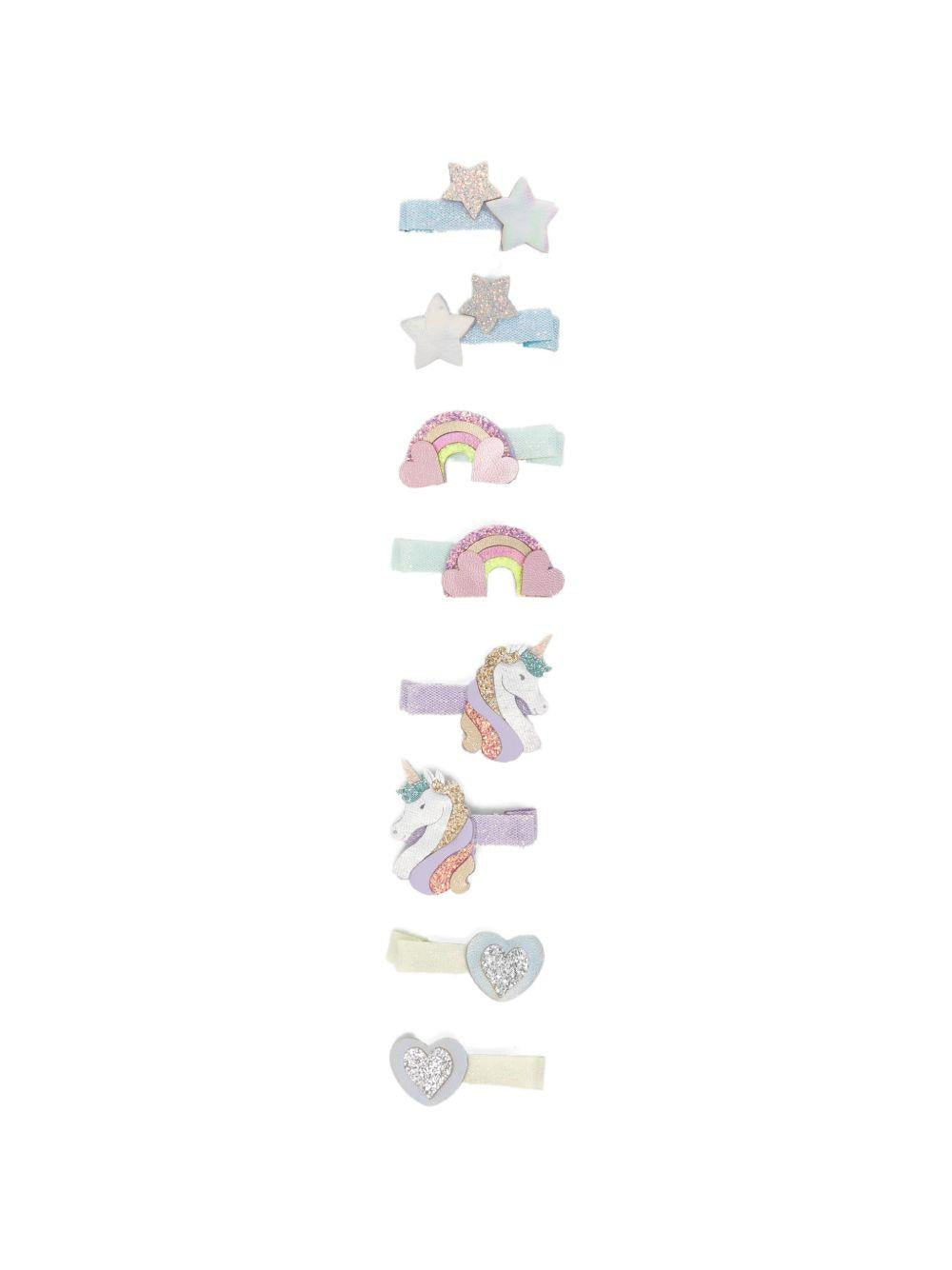Set di otto mollette per capelli per bambina Mimi & Lula multicolore con varie forme 182001-23 UNICORN MIMI & LULA KIDS 